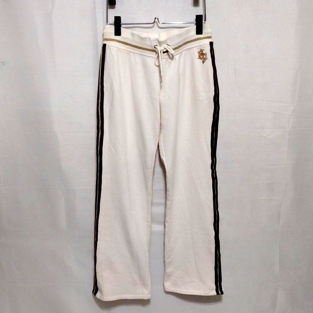 Southpole Wide Leg Sweatpants Striped Side Fleece Lined Lounge Pants Best Fit M